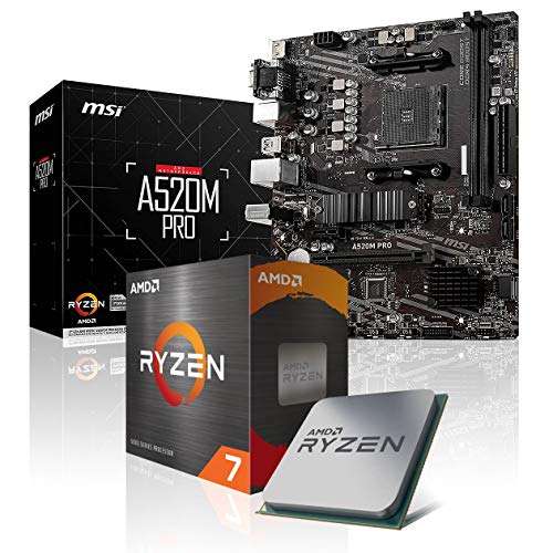 Kit d'évolution PC Memory PC : Processeur AMD Ryzen 7 5800X (8x 3.8 GHz) +  Carte Mère A520M-A Pro - Entièrement assemblé (vendeur tiers) –