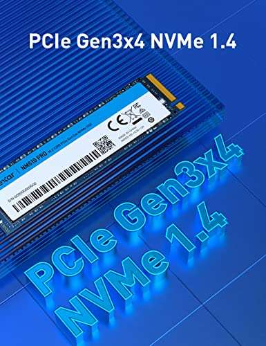 SSD interne M.2 NVMe Lexar NM610 Pro - 1 To (3300-2600 Mo/s) à 55.99€ & 500 Go (3300-1700 Mo/s) à 36.99€ (Vendeur tiers)