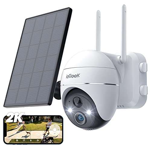 Caméra de Surveillance Extérieure ieGeek sans Fil Solaire - WiFi (Via Coupon - Vendeur Tiers)