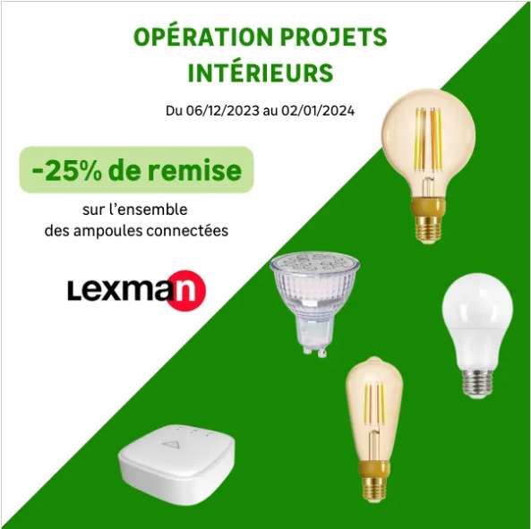 2 Ampoules LED Lexman Enki + Télécommande Zigbee - E27, 806Lm, Variation de blancs, Style rétro