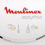 Batteur électrique Moulinex Easymax ABM11A30 - 200W, 2 Vitesses, Jeux de fouets inclus - Blanc