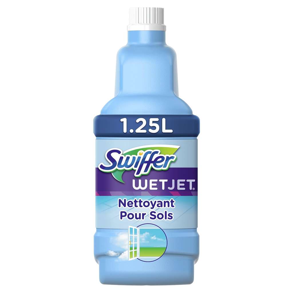 Lingettes réutilisables pour bois Swiffer WetJet, recharge bleue