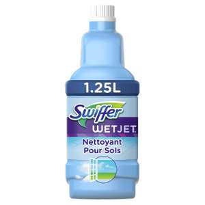Nettoyant Sol pour Balai Spray Swiffer WetJet - Vent de Fraicheur, 5L (4 unités x 1.25L)