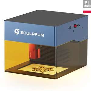 Graveur laser SCULPFUN iCube Pro Max 10W,filtre à fumée,alarme température, 120x120 mm - Prise UE (Stock Pologne)