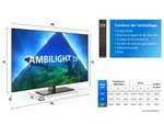TV OLED 55" Philips 55OLED848 (2023) - 4K UHD, Dalle OLED EX, 120 Hz, Ambilight 3 cotés, Micro Dimming Perfect, Smart TV