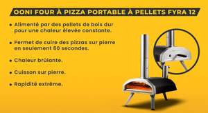 Four À Pizza Ooni Fyra 12 - Poêle À Granulés De Bois Portable