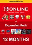 Abonnement de 12 mois au Nintendo Switch Online + Pack Additionnel (Dématérialisé)