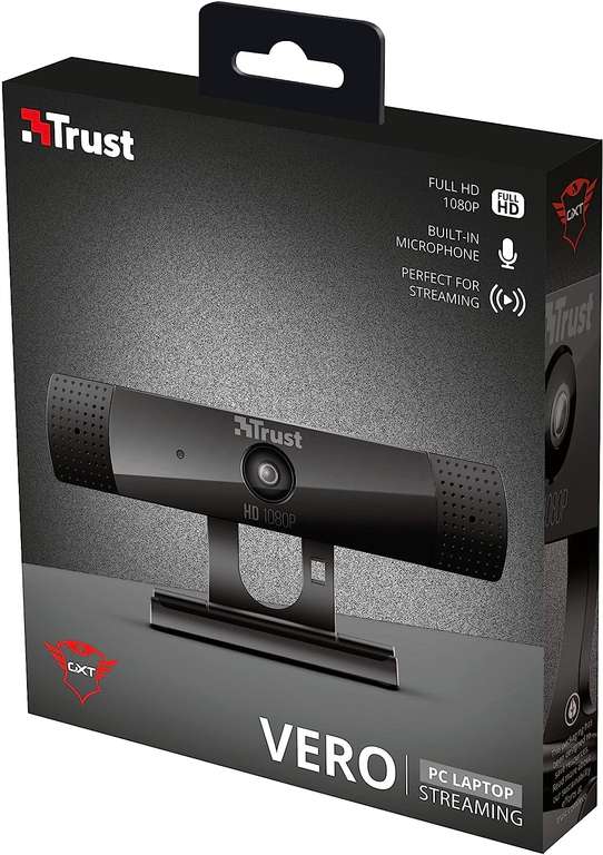 Webcam Trust Gaming GXT 1160 Vero - Full HD 1080p, 30 FPS, avec micro intégré