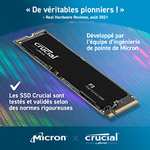 SSD interne M.2 NVMe PCIe 3.0 Crucial P3 CT2000P3SSD8 - 2 To, 3D NAND, Jusqu’à 3500 Mo/s