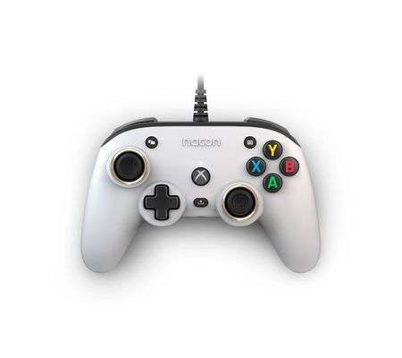 Manette filaire Nacon Pro Contact pour Xbox et PC - Blanc