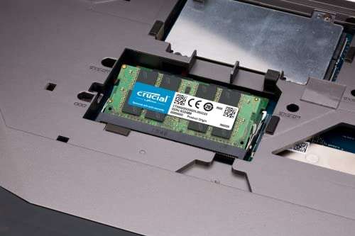 Kit mémoire RAM DDR4 SO-DIMM Crucial - 32 Go (2 x 16 Go) - 3200 MHz, CL22 (CT2K16G4SFRA32A)