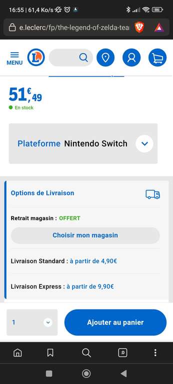 The Legend Of Zelda : Tears of the Kingdom sur Nintendo Switch + NoteBook offert