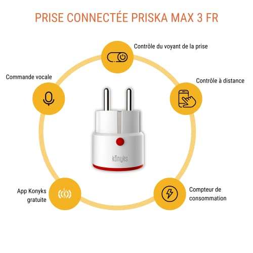 Prise Connectée Wifi (Fr) 16A 3680W Mesure De Consommation
