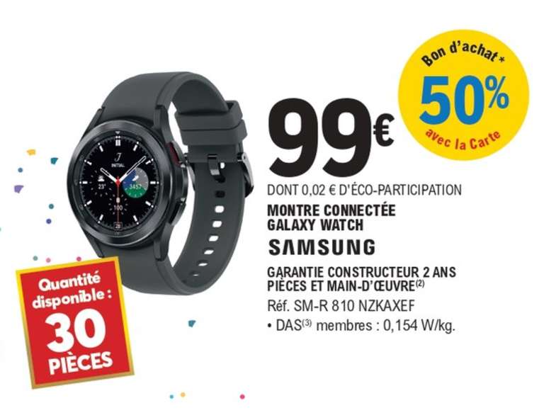 Montre Connectée Samsung Galaxy Watch Classic 1ère génération (SM-R 810 NZKAXEF) - 42 mm, noir (Via 49,5€ en bon d'achat) - Pineuilh (33)