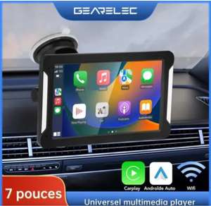 Autoradio Portable 7" Gearelec avec CarPlay (Vendeur tiers)