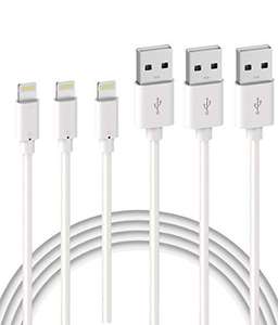 Lot de 3 Câbles de chargeur USB vers Lightning - 3x 2m (vendeur tiers)
