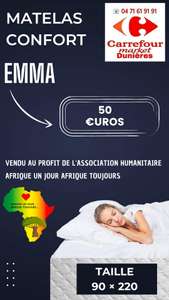 Matelas Emma 90 x 220 cm - Carrefour Market Dunieres (43)
