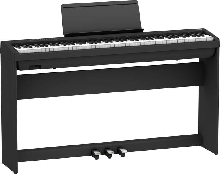 Pack Piano numérique Roland FP-30X blanc ou noir + Meuble + Pédalier