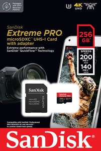Carte mémoire SDXC SanDisk Extreme Pro - 256 Go