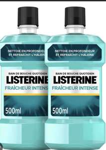 Lot de 2 Bains de bouche protection Listerine Fraîcheur - 500 ml (différentes variétés)