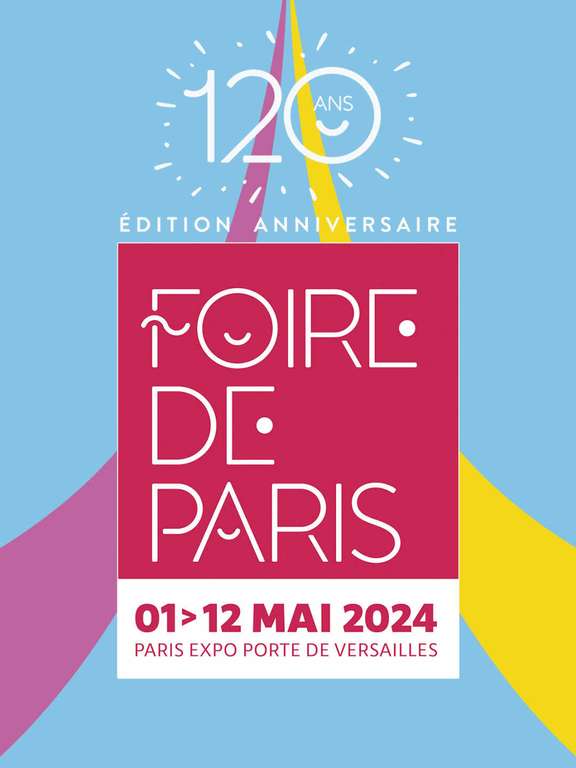 Billets gratuits pour la Foire de Paris à retirer jusqu'au 11 mai à l'accueil du Centre Commercial Italie Deux - Paris (75)