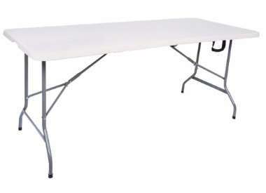 Table pliable blanche 180 cm