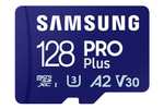 Carte Mémoire Micro SDXC Samsung Pro Plus - 128Go, UHS-I U3, Full HD & 4K UHD, 180 MB/s Read, 130 MB/s