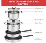 Batterie de cuisine Tefal Opti'Space - 6 pièces