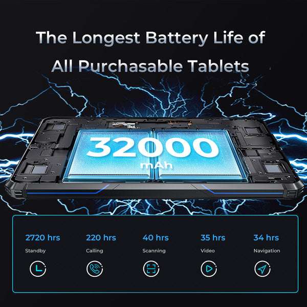 Tablette tactile Incassable oukitel rt7 Titan - double Sim - Android 13.0 -  10.1 - 256 Go - 12 RAM - noir