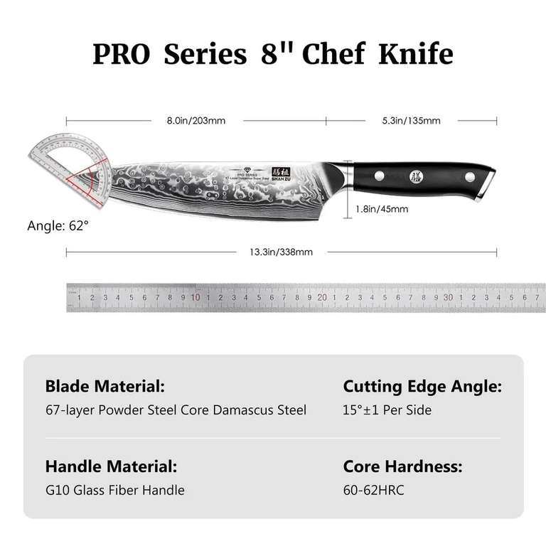 Couteau Japonais de Chef Shan Zu –