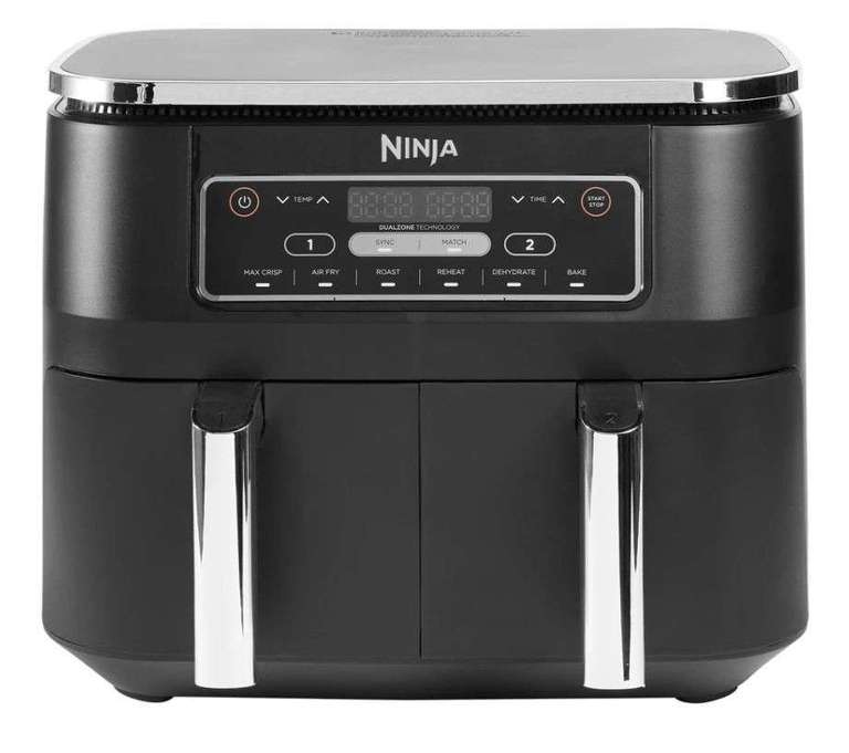 Friteuse sans huile NinjaFoodi Air Fryer AF300EU - Double Compartiment, 7,6L, Noir (+8,45€ en Rakuten Points)