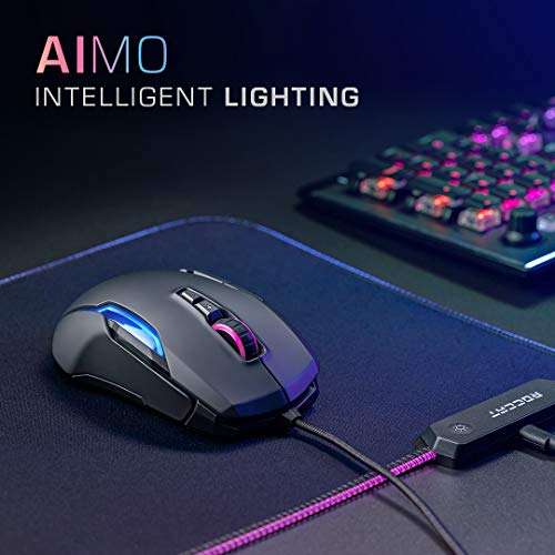 Souris gaming filaire Roccat Kone Aimo Remastered - noir