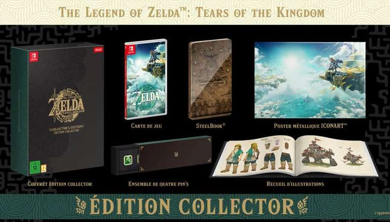Précommande : Coffret The Legend Of Zelda Tears Of The Kingdom sur Nintendo Switch - Edition Collector