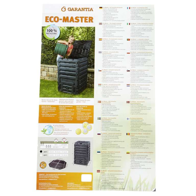 Composteur Garantia Eco Master - 300 litres