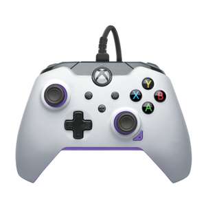 Manette filaire Pdp pour Xbox et PC Blanc et violet