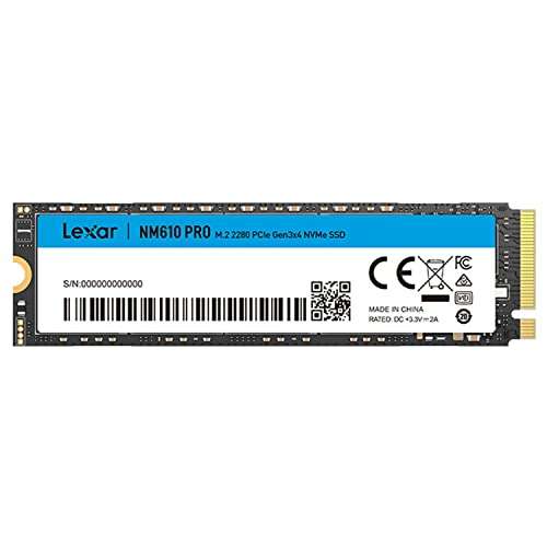 SSD interne M.2 NVMe Gen3x4 Lexar NM610PRO - 2 To (Vendeur tiers)