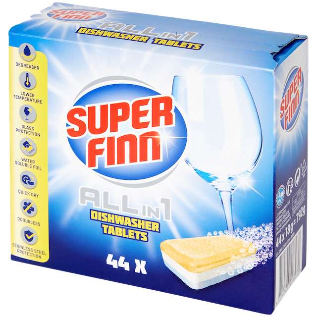 Paquet de 44 Tablettes lave vaisselle Superfinn All-in-1