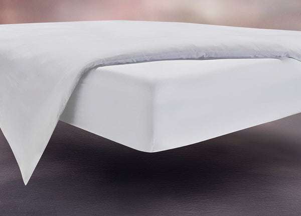 Drap-housse Coton Blanc Bonnet 30 - 140x200 cm - Le Roi du Matelas