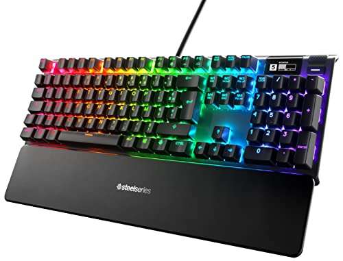 [Prime] Clavier gaming mécanique SteelSeries Apex Pro – Switch à Technologie OmniPoint, AZERTY