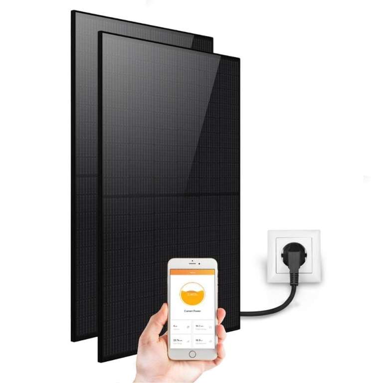 Kit Solaire Plug And Play 700 Wc - Panneaux Longi Solar Full Black - Micro-onduleur APS systems EZ1 (upwatt.com)