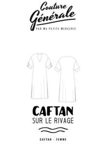 Patron de couture PDF Robe Caftan sur le rivage offert (Dématérialisé) - mapetitemercerie.com