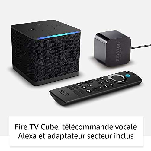Lecteur multimédia Amazon Fire TV Cube - Wi-Fi 6E, 4K Ultra HD