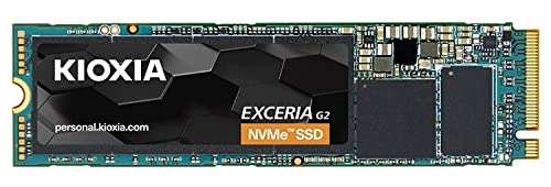SSD interne M.2 NVMe Kioxia Exceria G2 - 1 To, PCIe 3.0, TLC, DRAM