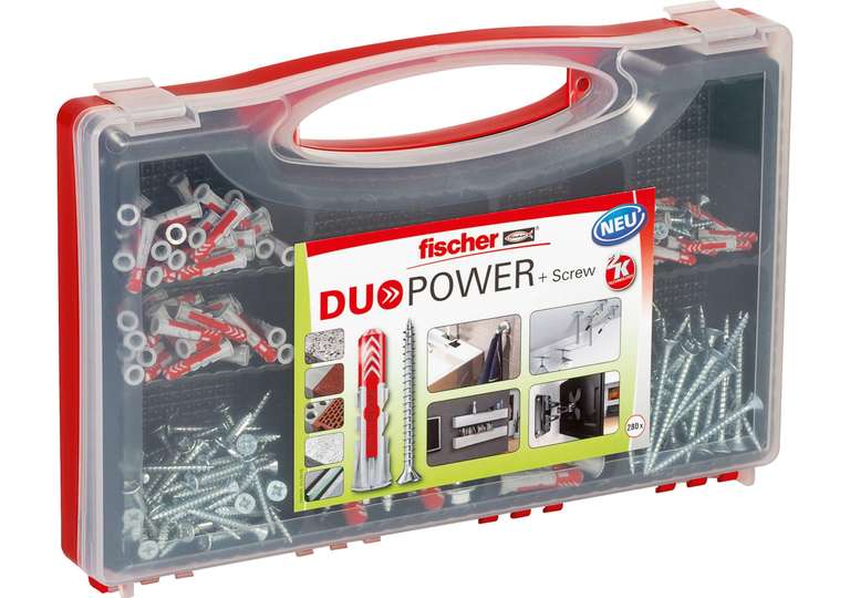 Boîte de rangement Fischer Redbox DuoPower + Vis