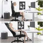 Siège/chaise bureau/gaming Dripex avec support lombaire et appuie-tête / noir / 150 Kg / Accoudoirs 2D (Via Coupon - Vendeur Tiers)