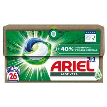 Paquet de lessive Ariel pods+ - 26 doses, Différentes variétés (via 10.14€ sur carte fidélité et ODR 4,92€)
