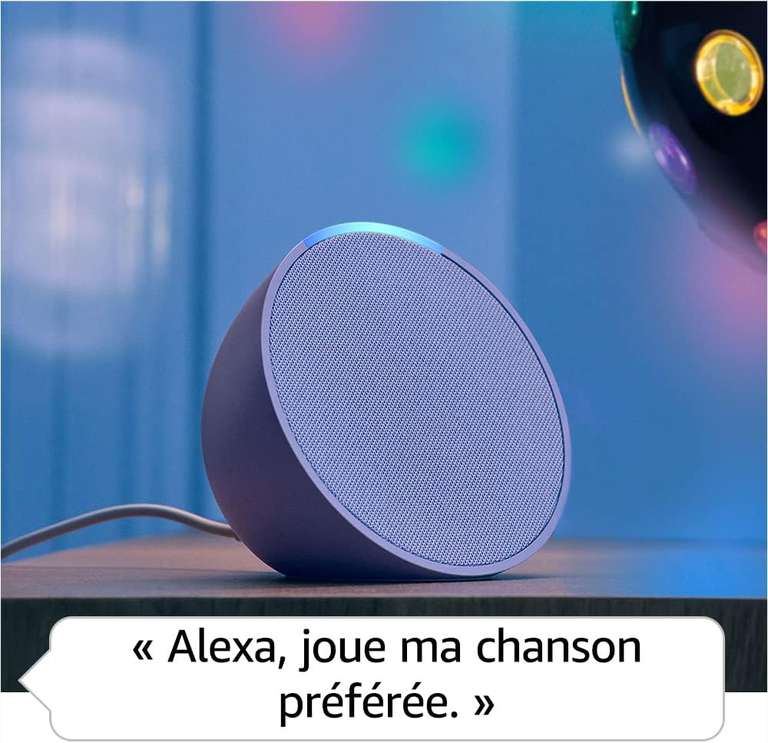 Assistant vocal Amazon Echo Pop (2023) - Compacte, Avec Alexa, Plusieurs coloris