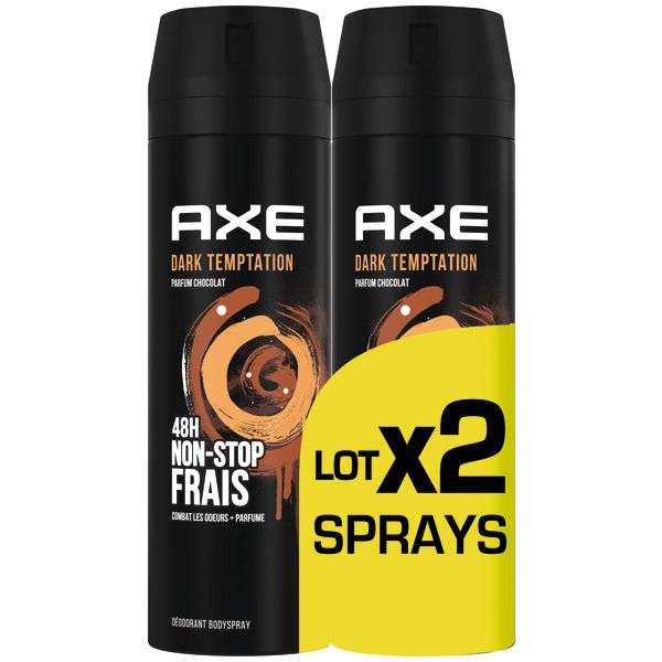 Lot de 2 déodorants AXE Dark Tentation (via 4.53€ sur la carte fidélité)