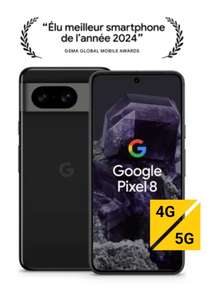 Smartphone 6.2" Google Pixel 8 - 128 Go, noir (via bonus reprise 70€)