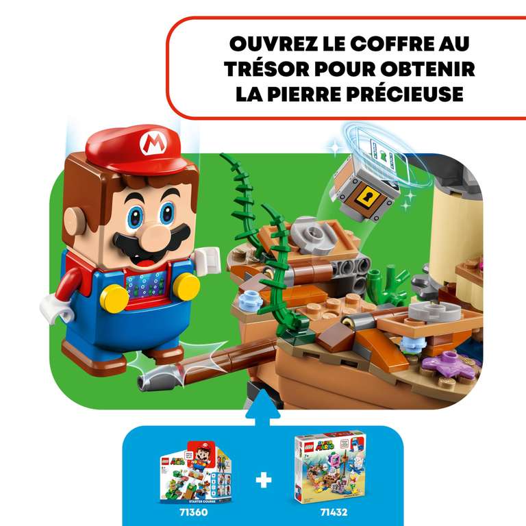 Lego Super Mario Ensemble d'Extension Aventure dans l'Épave Engloutie avec Dorrie 71432 (via coupon)